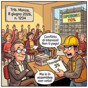 Superbonus: lecito che l’amministratore si faccia pagare per aver segnalato la ditta al condominio